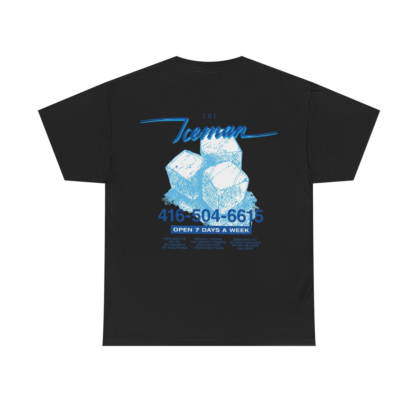 Blue Iceman Black Tee