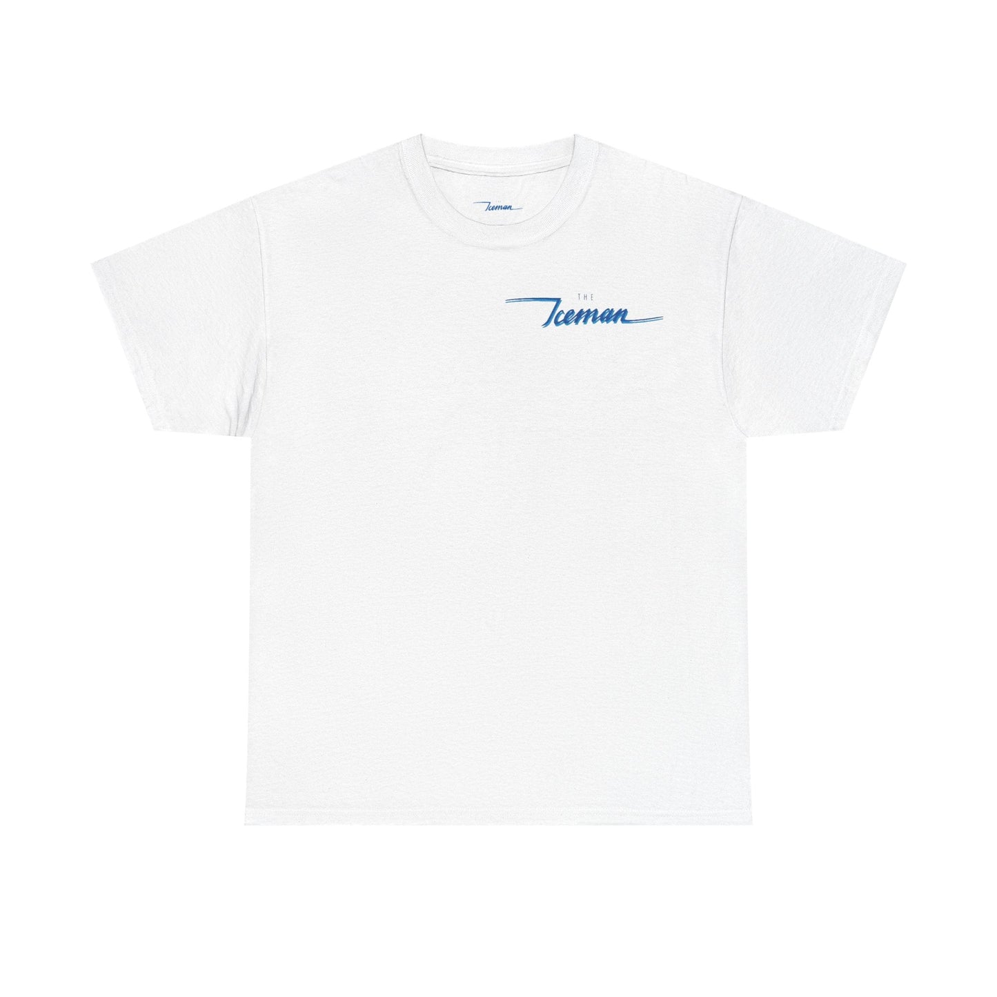 Blue Iceman White Tee